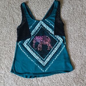 Elephant Print Tank
